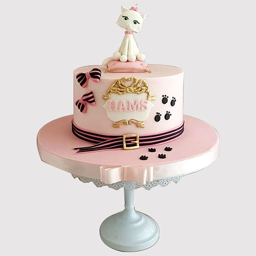 Adorable Cat Butterscotch Cake