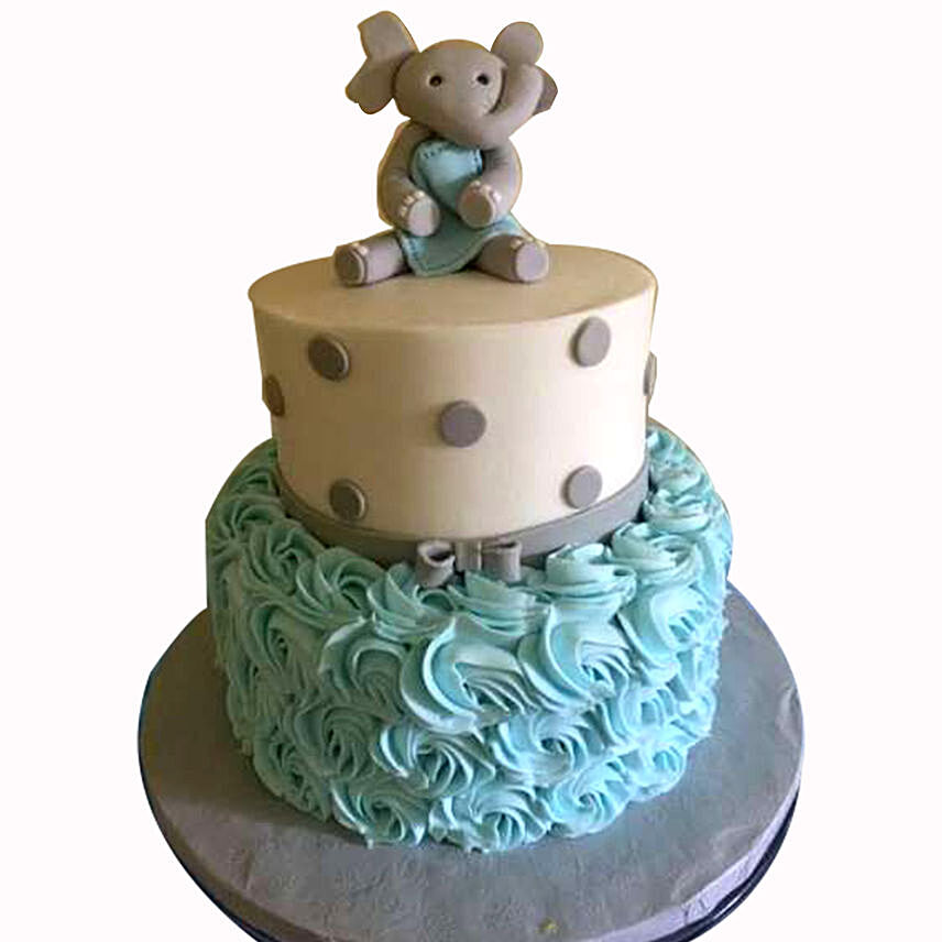 Adorable Elephant Designer Vanilla Cake