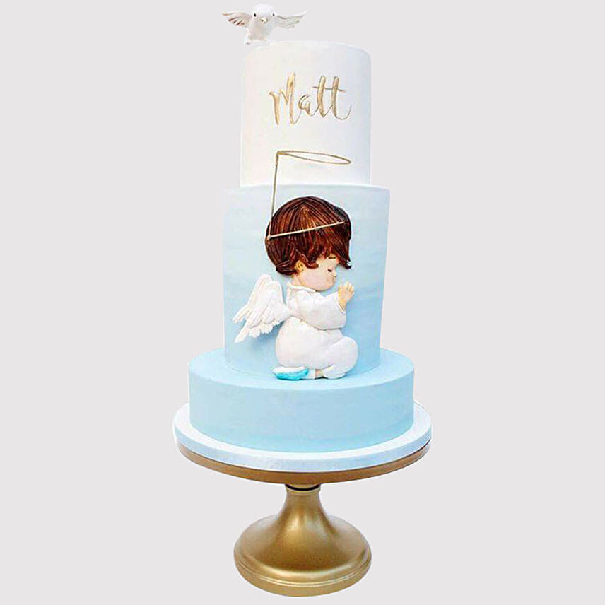 Angel Christening Black Forest Cake