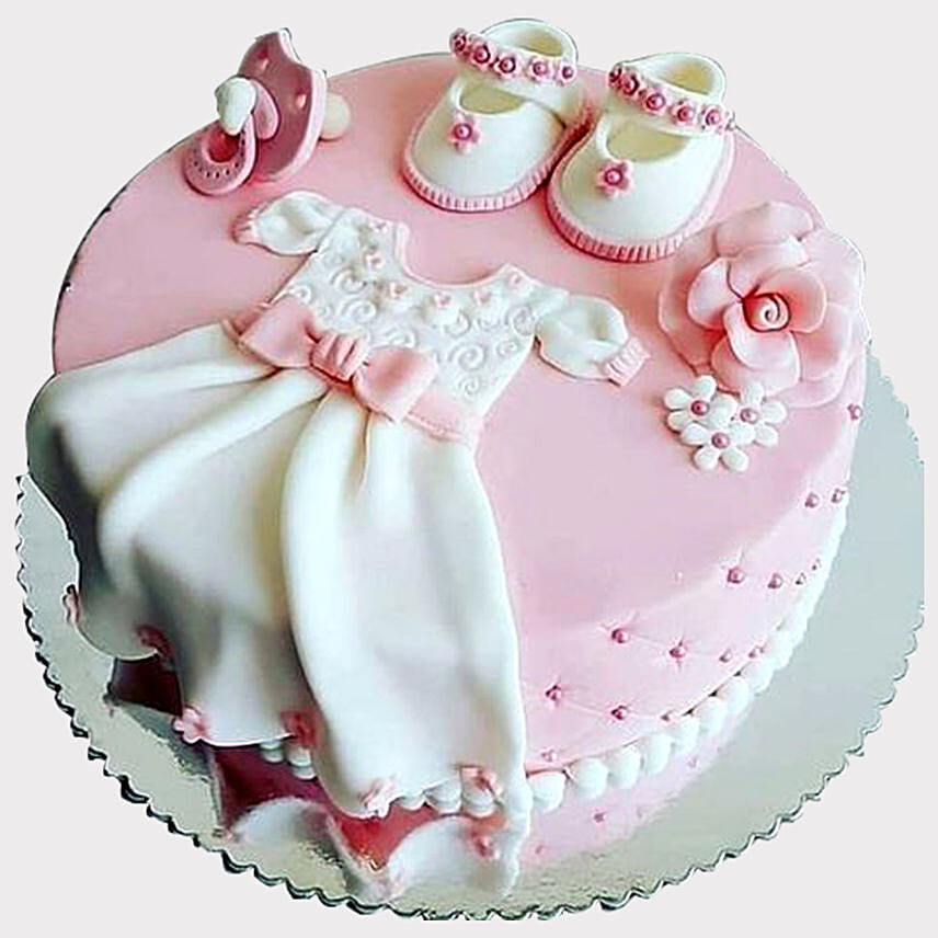 Baby Shower Fondant Truffle Cake