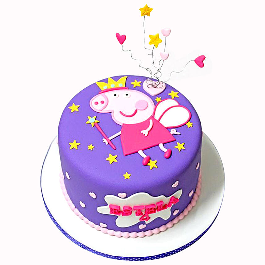 Baby Shower Peppa Pig Truffle Cake