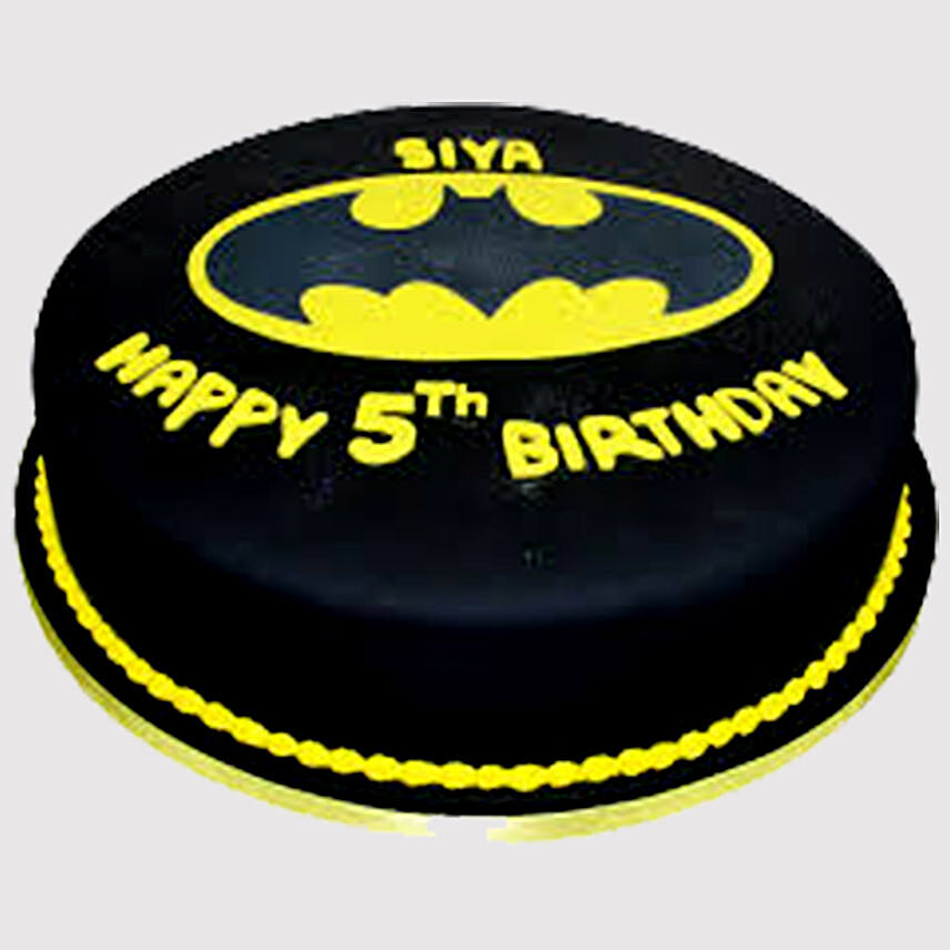Batman Birthday Butterscotch Cake