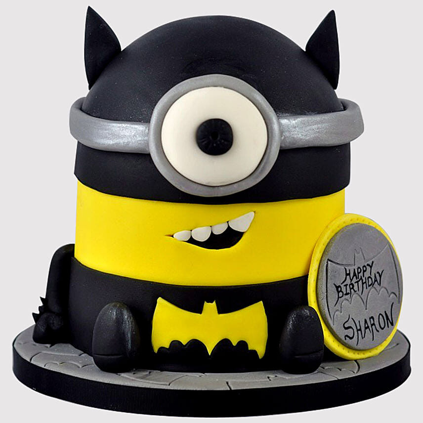 Batman Minion Black Forest Cake