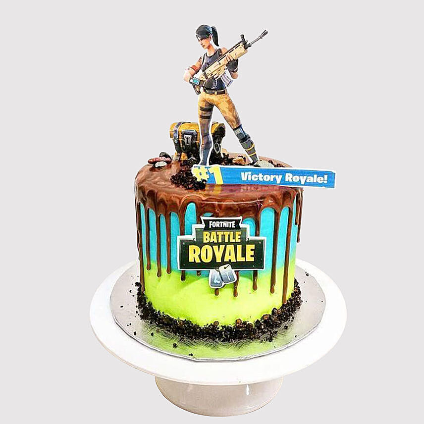 Battle Royale Fondant Truffle Cake