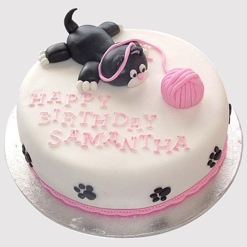 Cat and Wool Designer Black Forest Cake