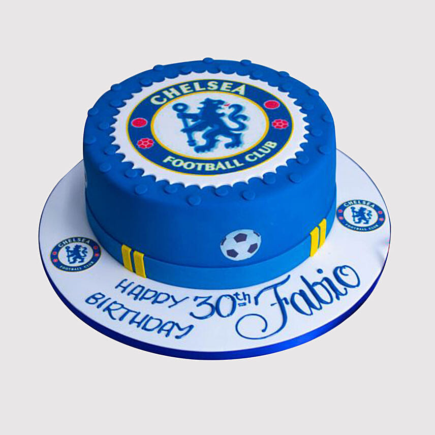 Chelsea Fan Vanilla Cake