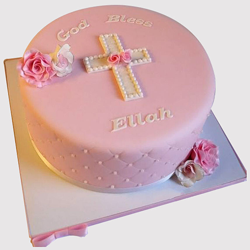 Christening Celebration Truffle Cake