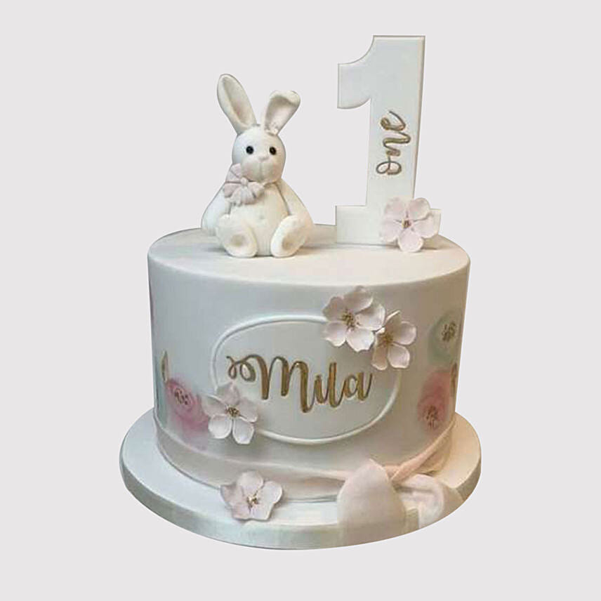 Cute Bunny Black Forest Cake