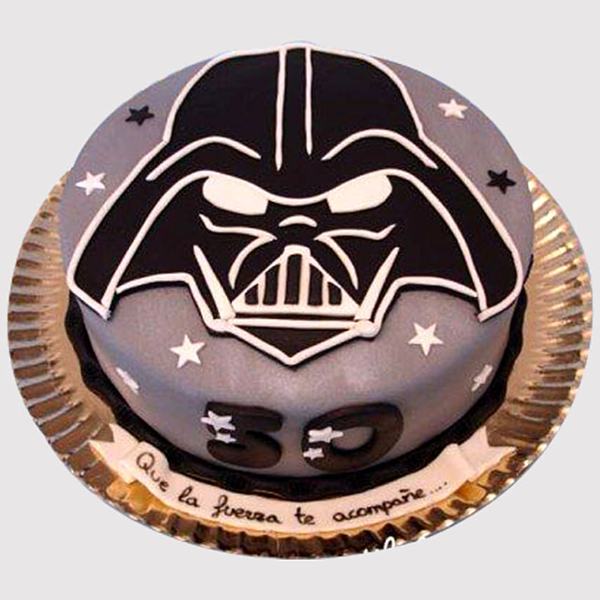 Darth Vader Special Fondant Butterscotch Cake