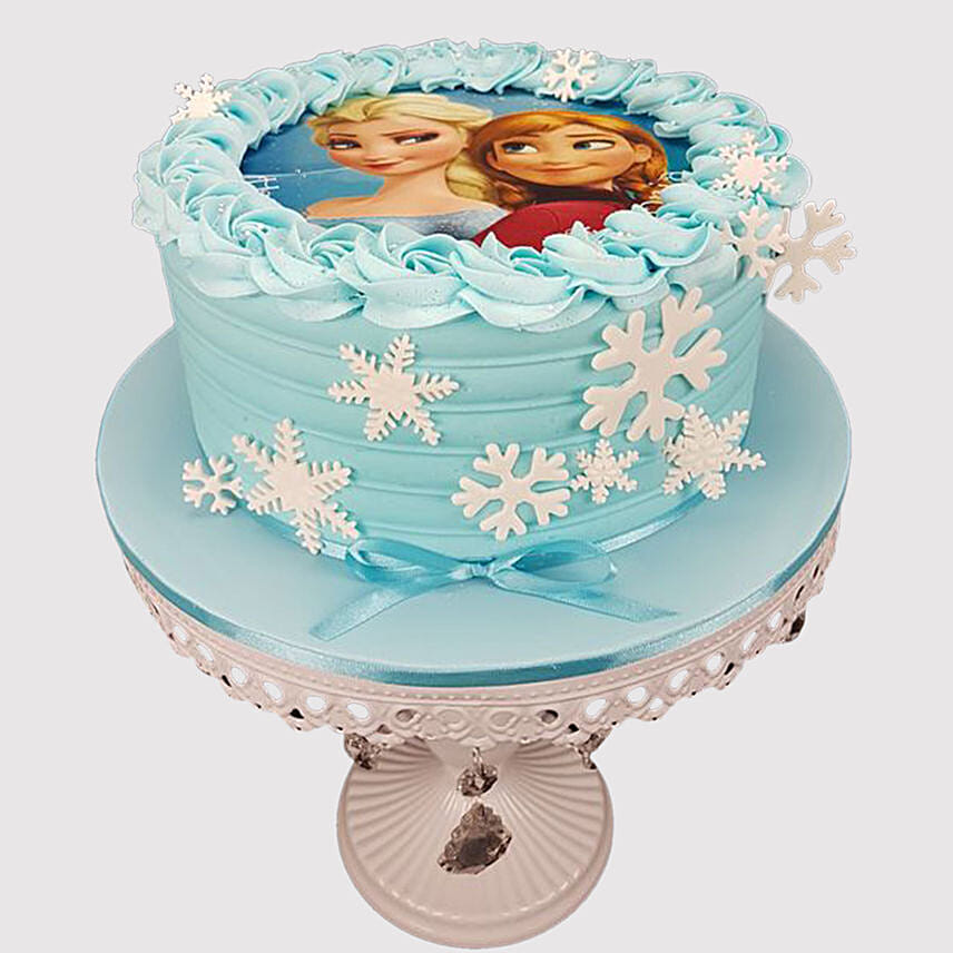 Delicious Frozen Theme Butterscotch Cake