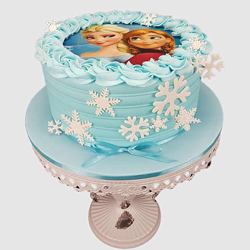 Delicious Frozen Theme Vanilla Cake