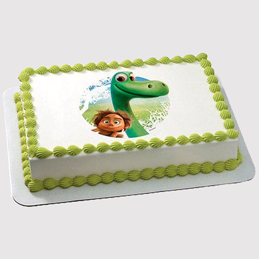 Dinosaur Butterscotch Photo Cake