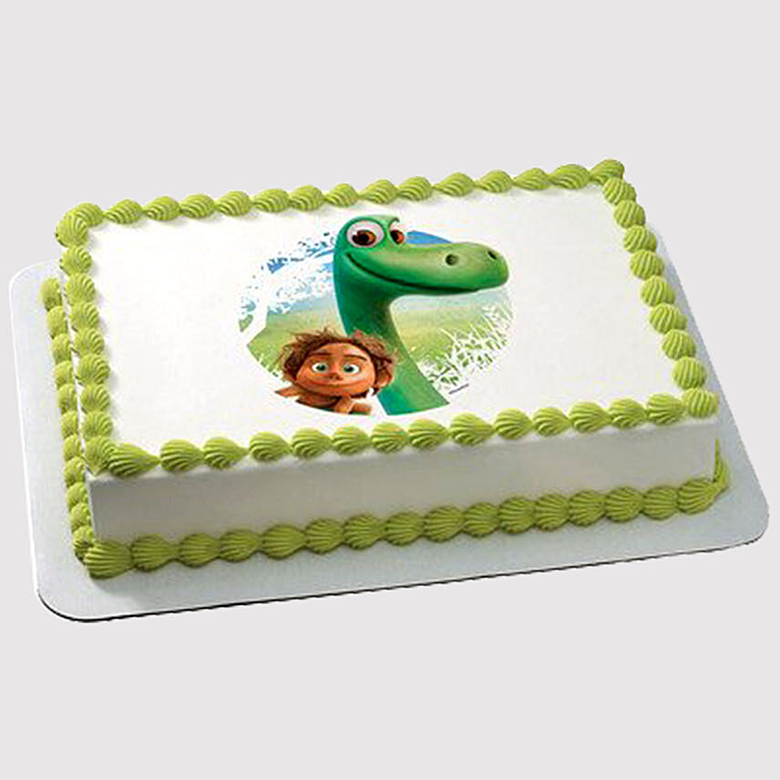 Dinosaur Vanilla Photo Cake