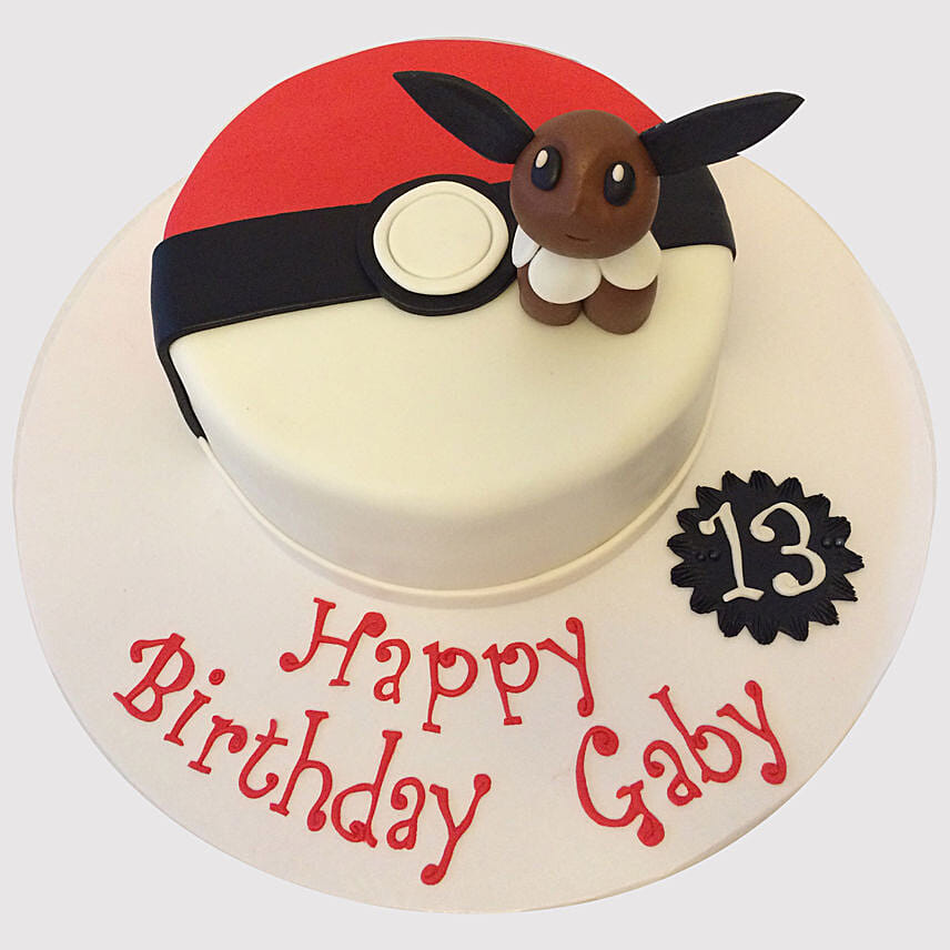 Eevee Pokemon Butterscotch Cake