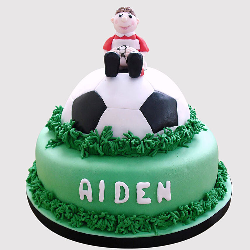 Football Player Truffle Cake