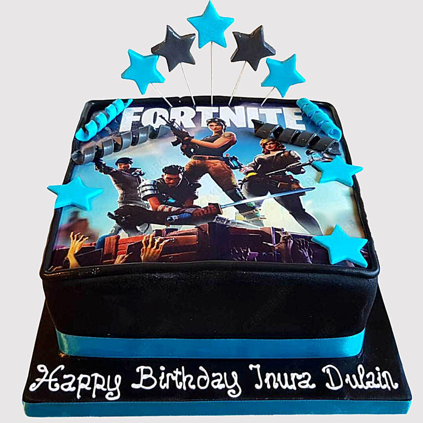 Fortnite Battle Fondant Black Forest Cake