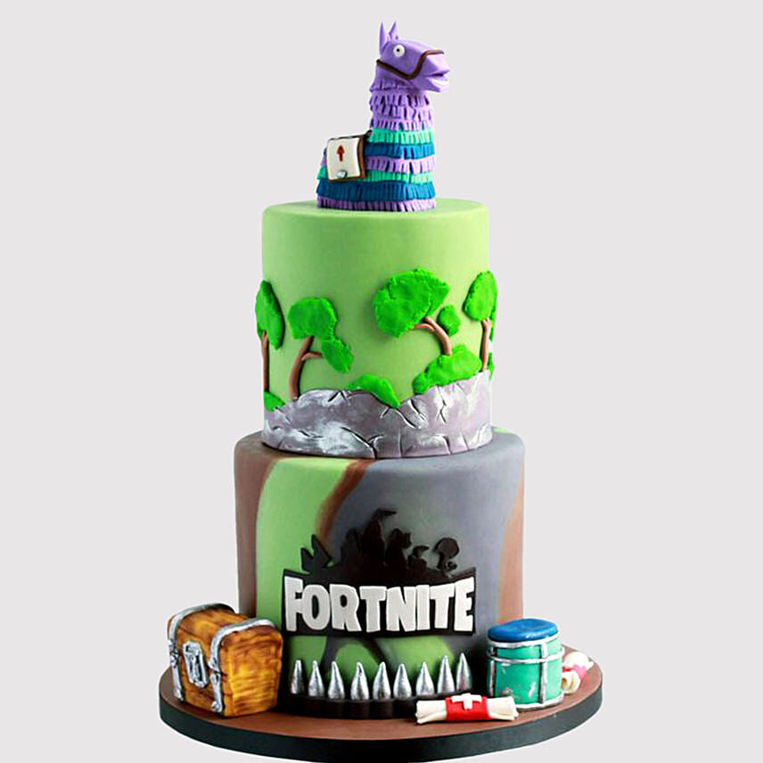 Fortnite Treasure Chest Butterscotch Cake