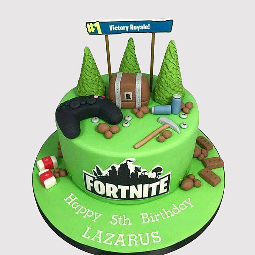 Fortnite Victory Royale Butterscotch Cake