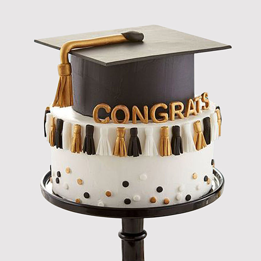 Graduation Hat Grand Butterscotch Cake
