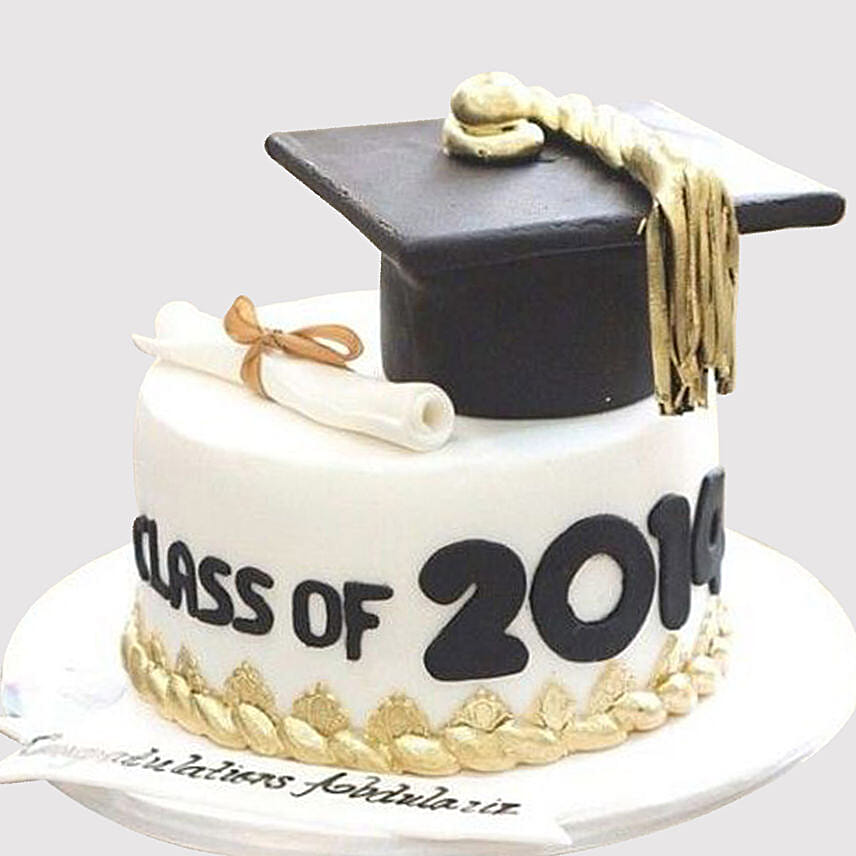 Graduation Party Fondant Truffle Cake