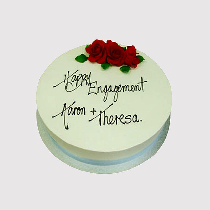 Happy Engagement Truffle Cake