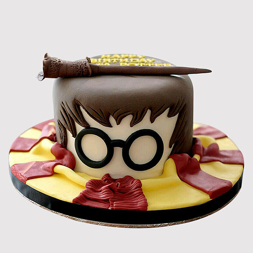 Harry Potter Wand Butterscotch Cake