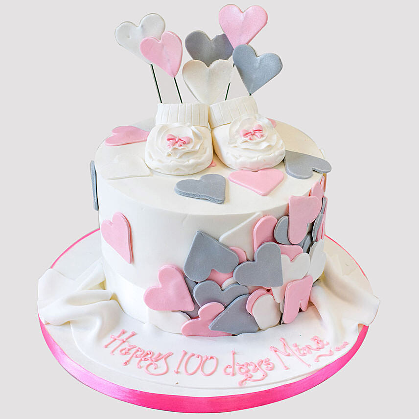 Hearty Baby Shower Butterscotch Cake