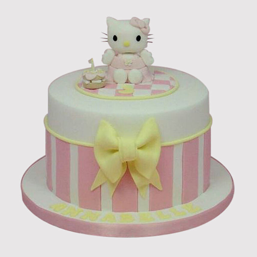 Hello Kitty Birthday Butterscotch Cake