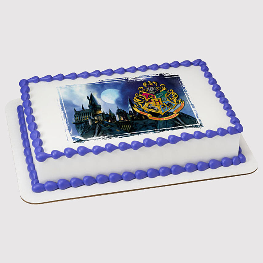 Hogwarts Logo Truffle Photo Cake