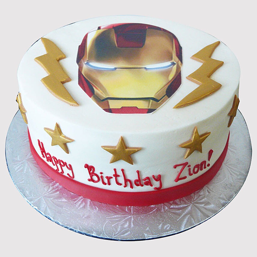 Iron Man Avengers Black Forest Cake