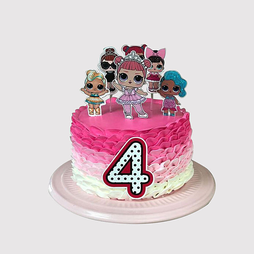 Lol Surpirse Dolls Fondant Black Forest Cake