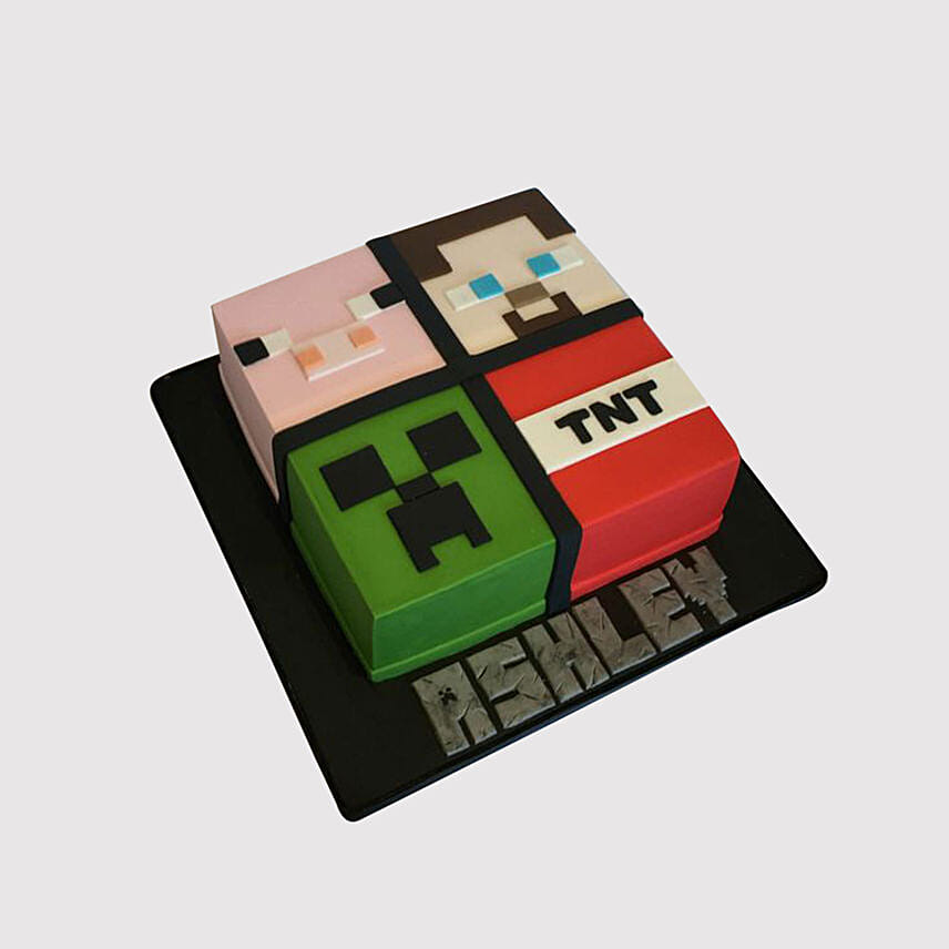 Minecraft Blocks Truffle Cake