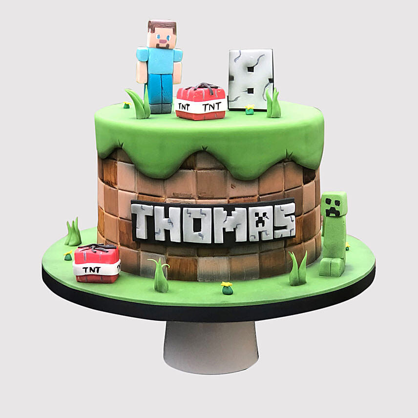 Minecraft Fondant Black Forest Cake