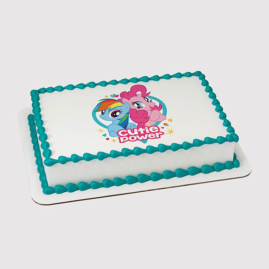 My Little Pony Black Forest Photo Cake