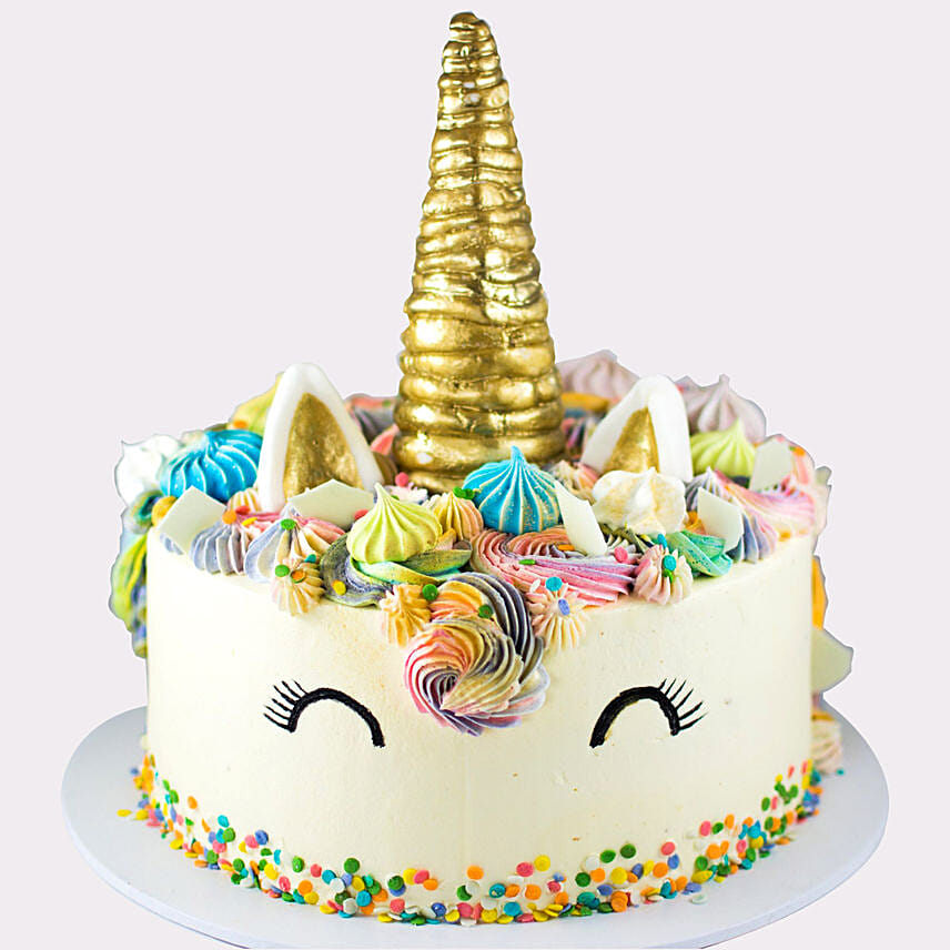 Mystical Unicorn Butterscotch Cake