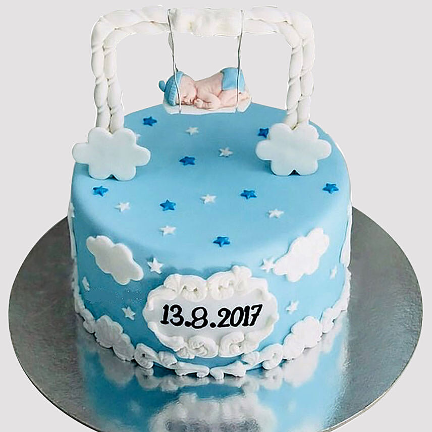 New Born Baby Designer Black Forest Cake