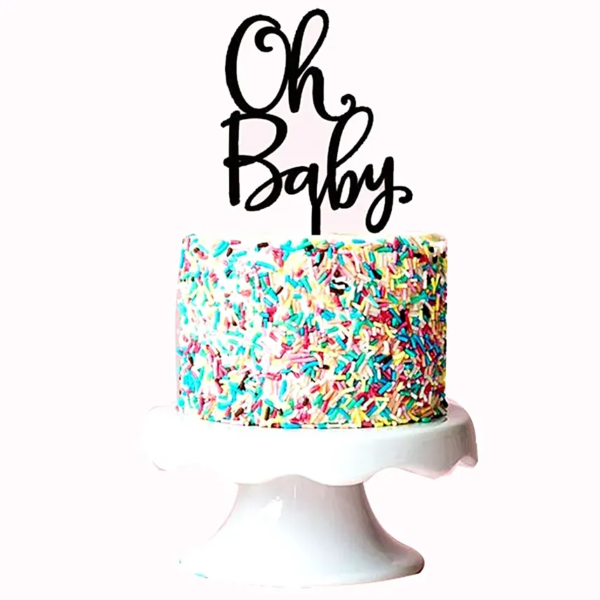 Oh Baby Sprinkles Truffle Cake