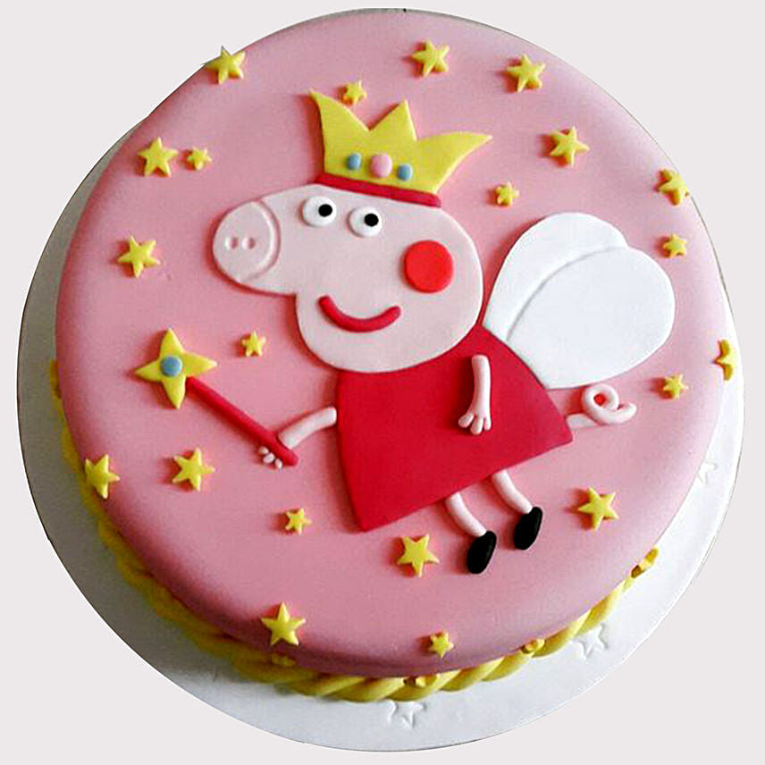 Peppa Pig Baby Shower Butterscotch Cake