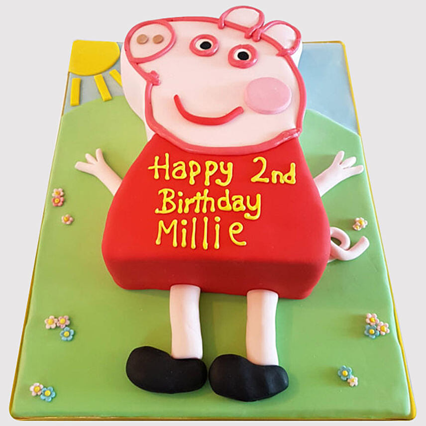 Peppa Pig Butterscotch Cake