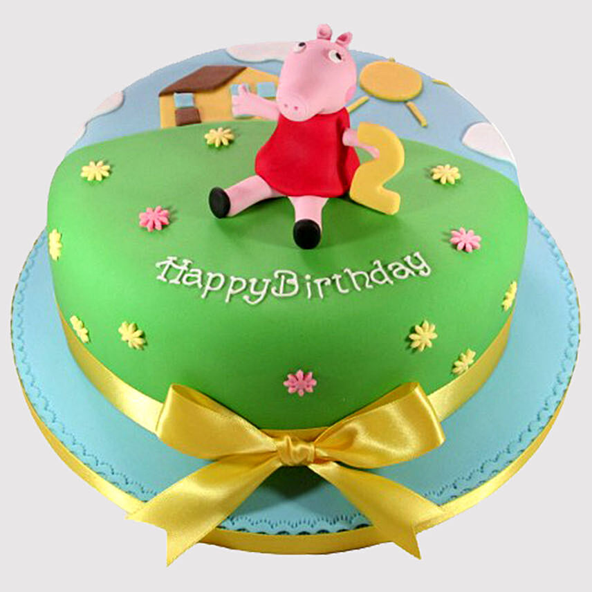Peppa Pig Sunny Day Butterscotch Cake