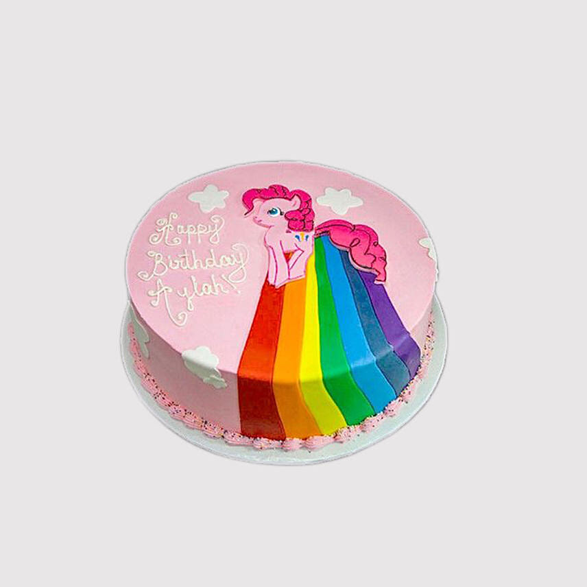 Pinkie Pie Rainbow Power Black Forest Cake