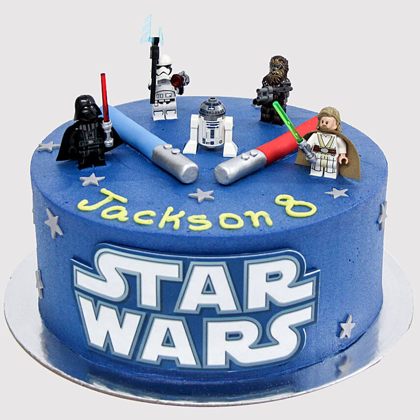 Star Wars Characters Vanilla Cake