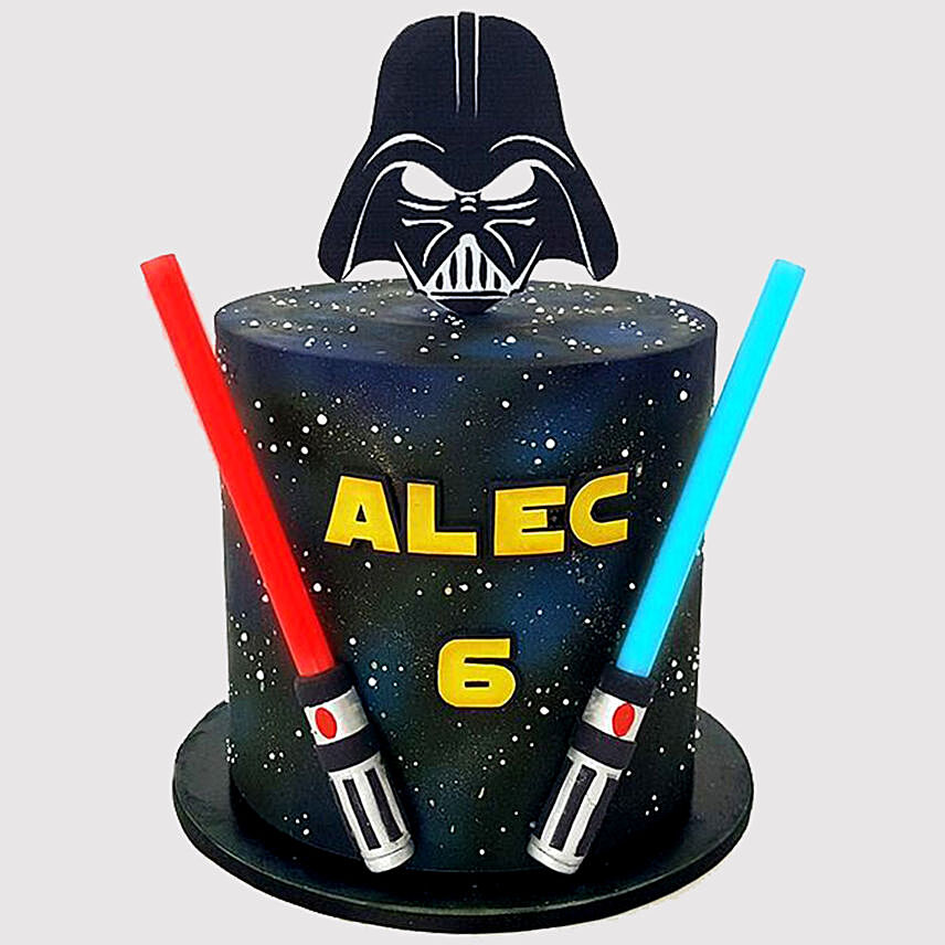 Star Wars Galaxy Themed Black Forest Cake
