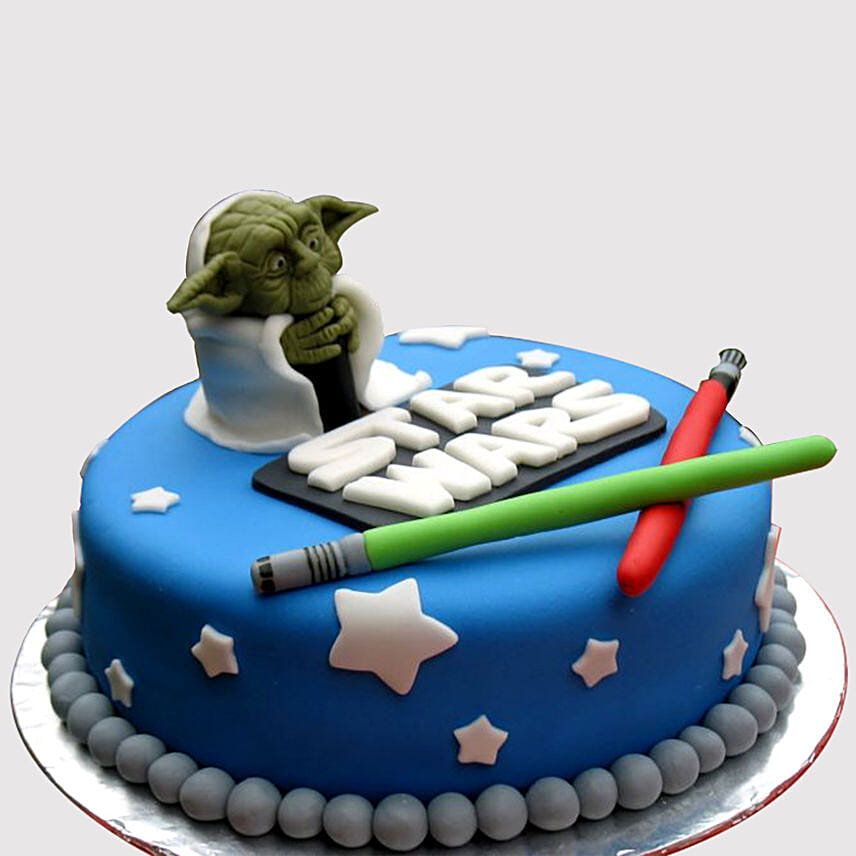 Star Wars Yoda Truffle Cake