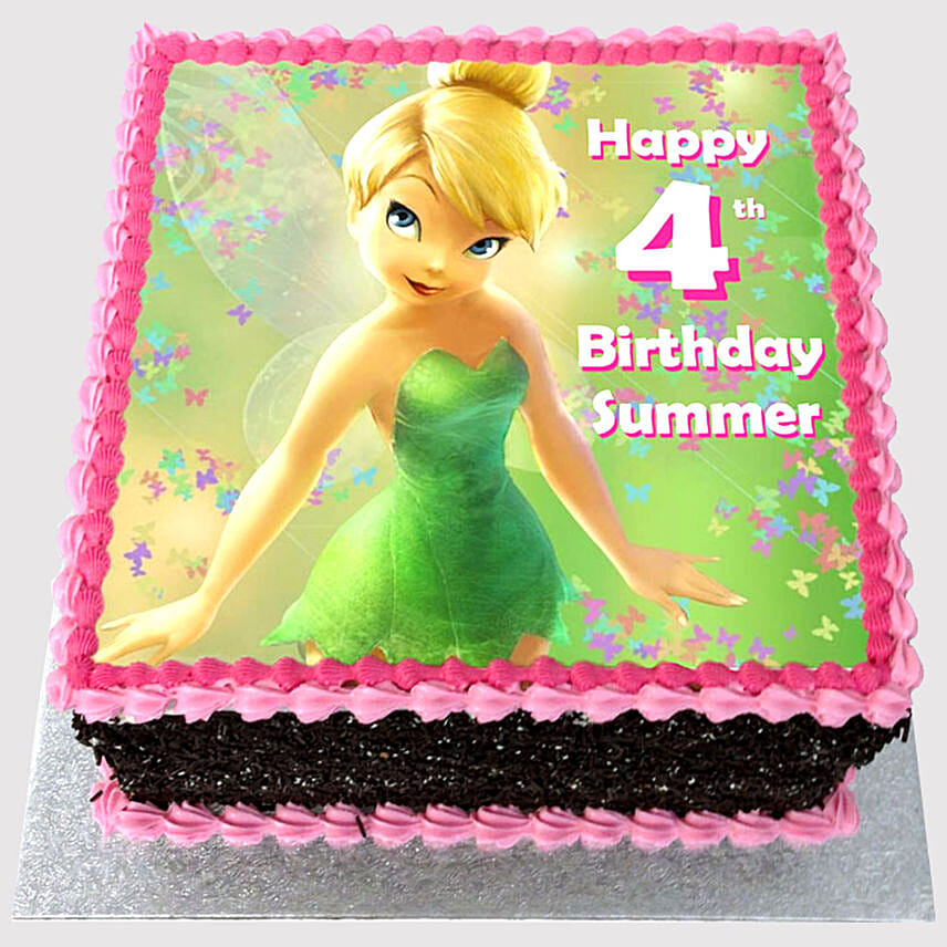 Tinker Bell Butterscotch Photo Cake