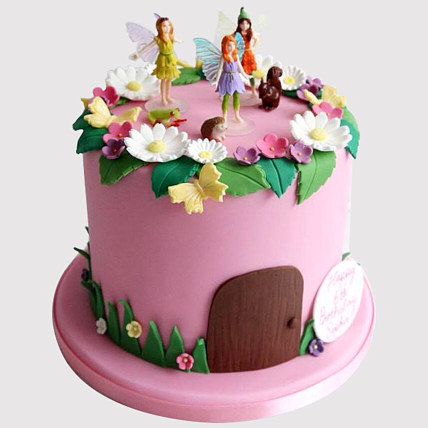 Tinker Bell Faries Vanilla Cake