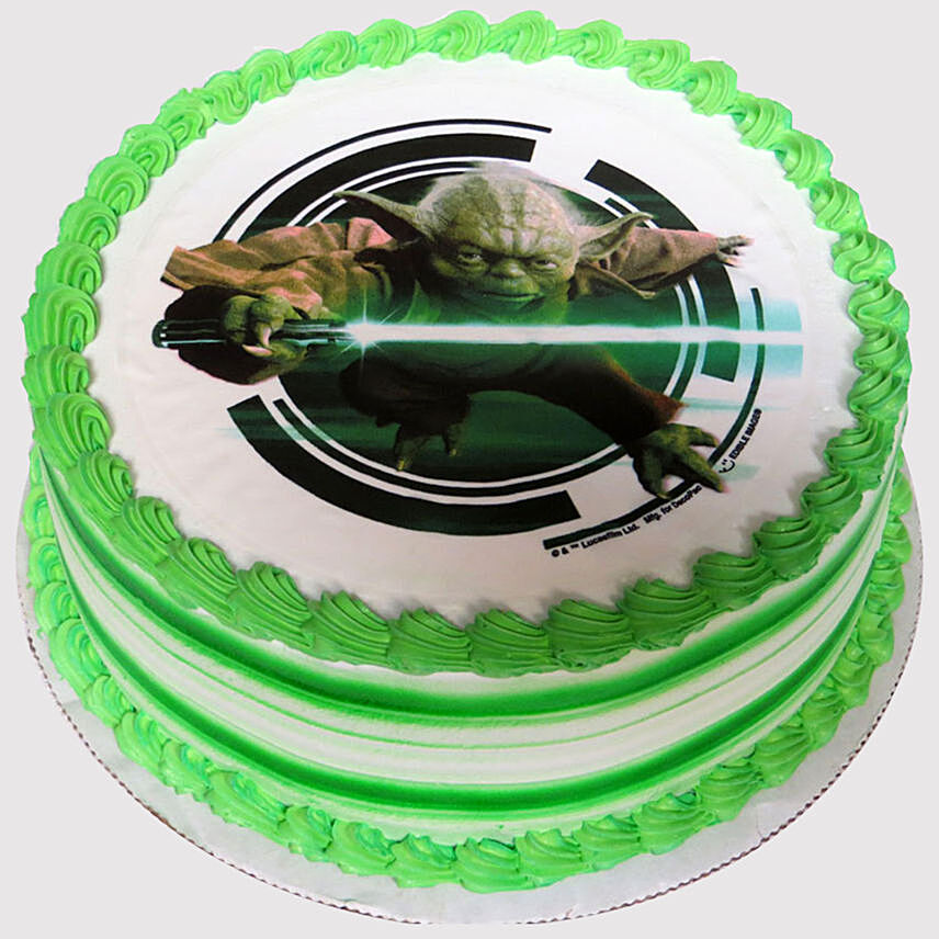 Yoda Black Forest Photo Cake
