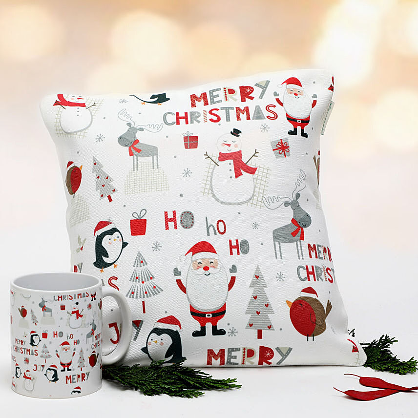 Ho Ho Ho Merry Christmas Mug Cushions