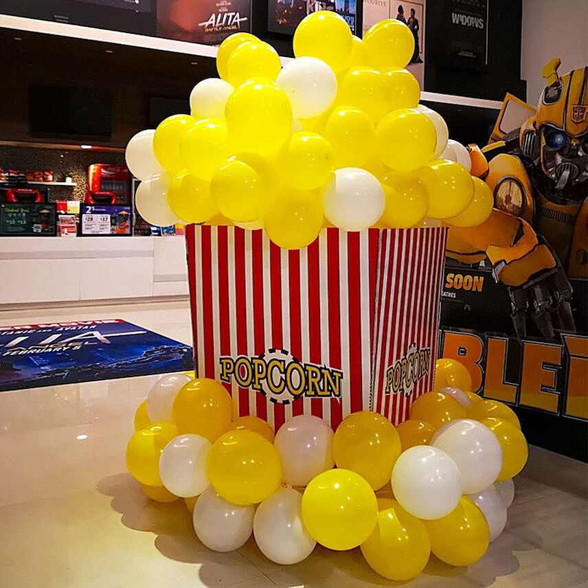 Giant Popcorn Display Balloon Sculpture