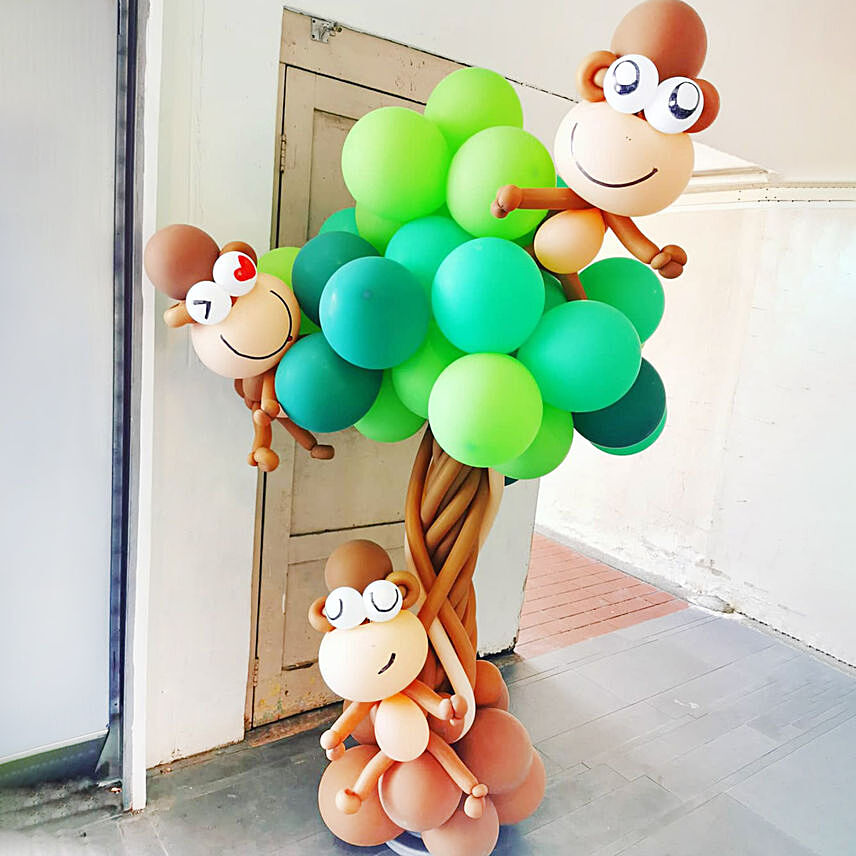 Lovely Balloon Tree Sculpture